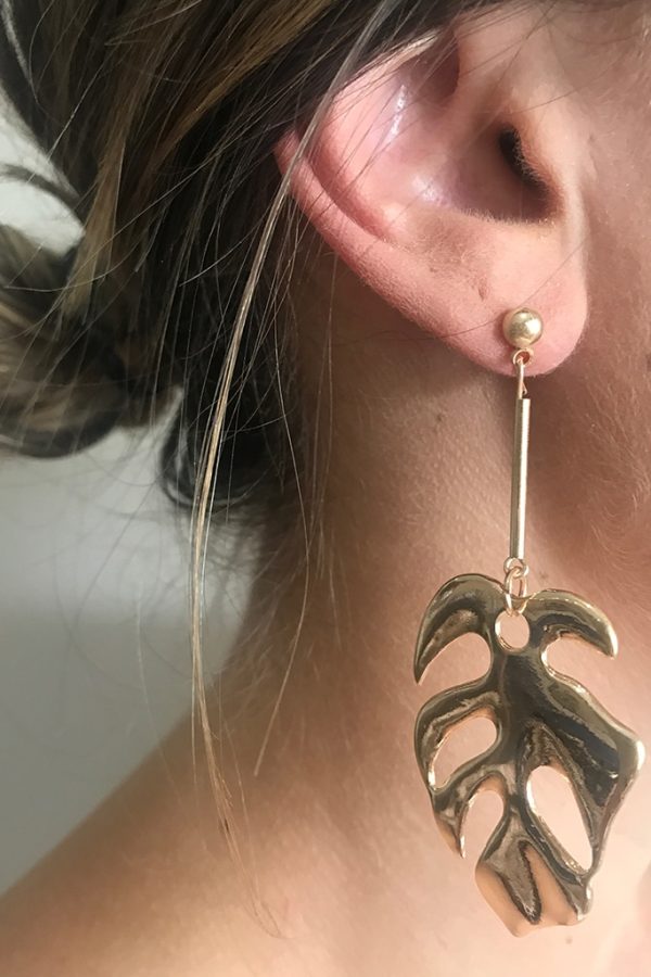 Gold Leaf Earring