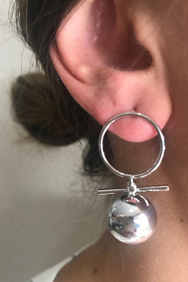 Silver Halo Earring