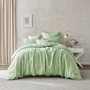 100% pure European linen quilt cover set